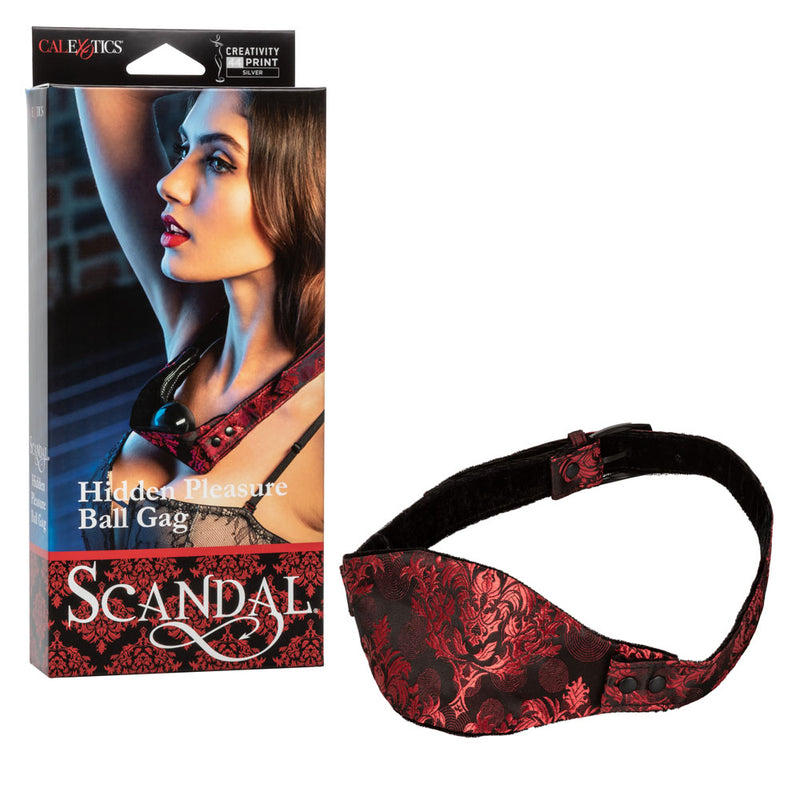 Luxurious Brocade Strap Ball Gag for Erotic Restraint Play and Fetish Collection - Scandal Hidden Pleasure