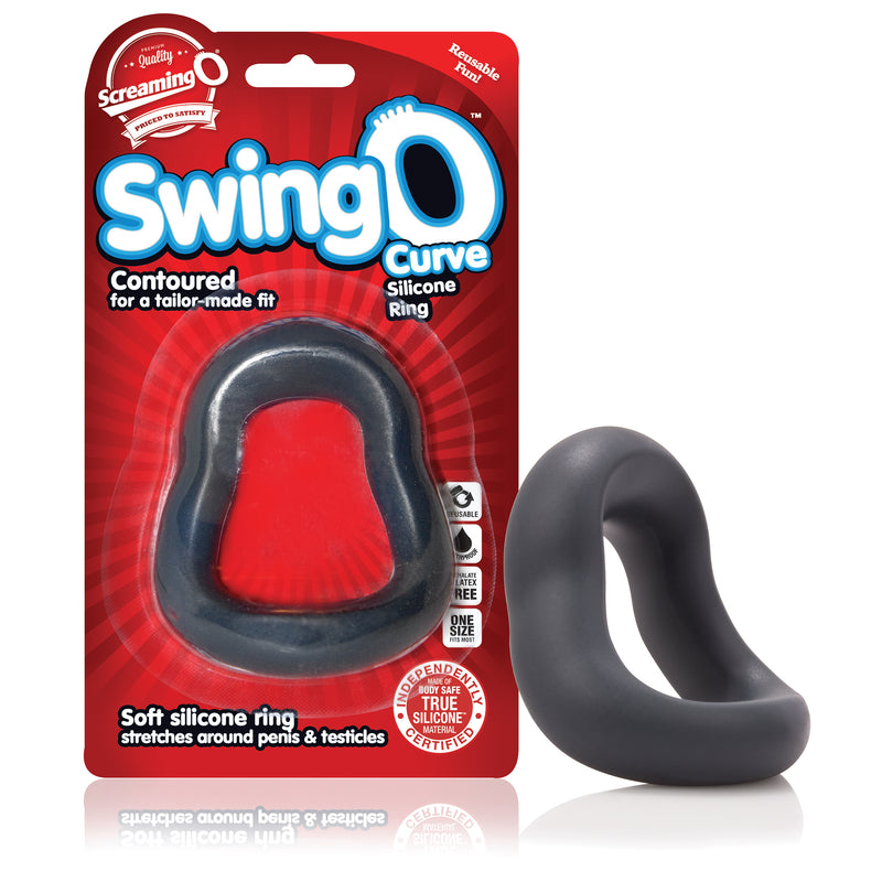 SwingO Curve: Versatile Silicone Cock Ring for Custom Fit and Ultimate Pleasure