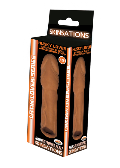 Enhance Your Pleasure with the Skinsations Husky Lover Penis Extension - 6.5 Inches of Added Girth and Length for Unforgettable Intimacy
