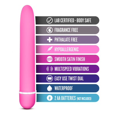 Vibrant Splash Waterproof Vibrator: Multi-Speed Fun in Stylish Rose