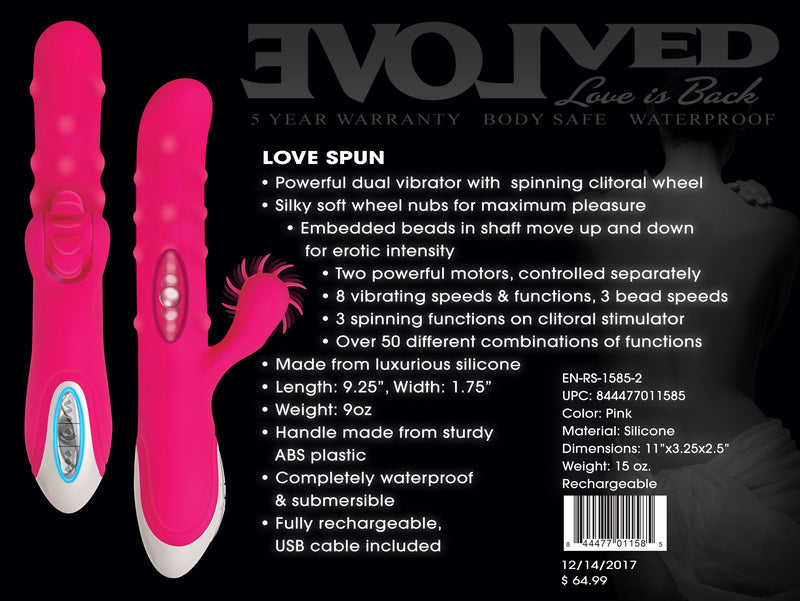 Customizable Pleasure with Love Spun Bunny Vibrator - Waterproof and Rechargeable