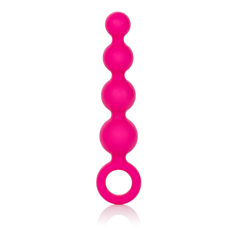 Silicone Beaded Probe with Easy Retrieval Ring for Booty-Licious Fun - Body-Safe and Waterproof!