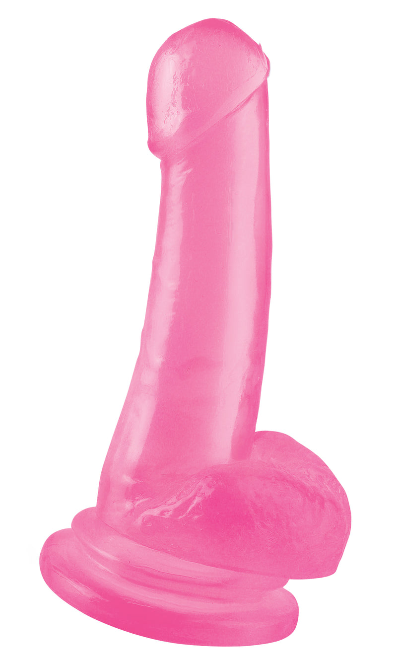 Basix Rubber Works 5.5 Inch Dildo with Suction Cup and Strap-On Compatibility - Perfect for Hands-Free Fun and Exploration!