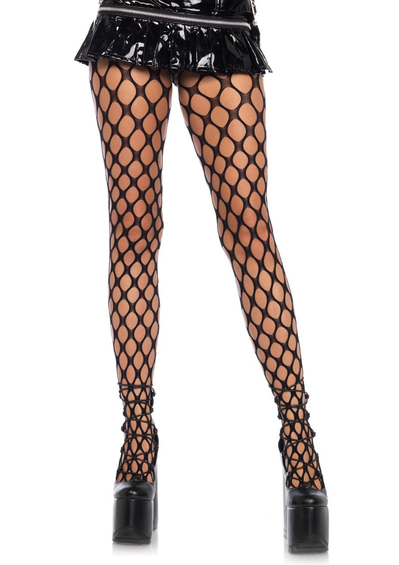 Jumbo Pothole Net Tights - Sexy and Stretchy Lingerie for a Flirty Look!
