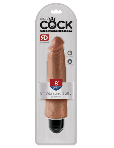 Experience Intense Pleasure with the King Cock Vibrating Dildo - Realistic, Multispeed, Waterproof