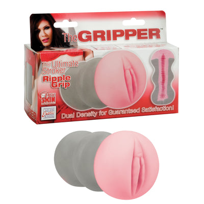 Dual-Density Pussy Masturbator with Ribbed Suction Chambers for Ultimate Stroking Action and Satisfaction.