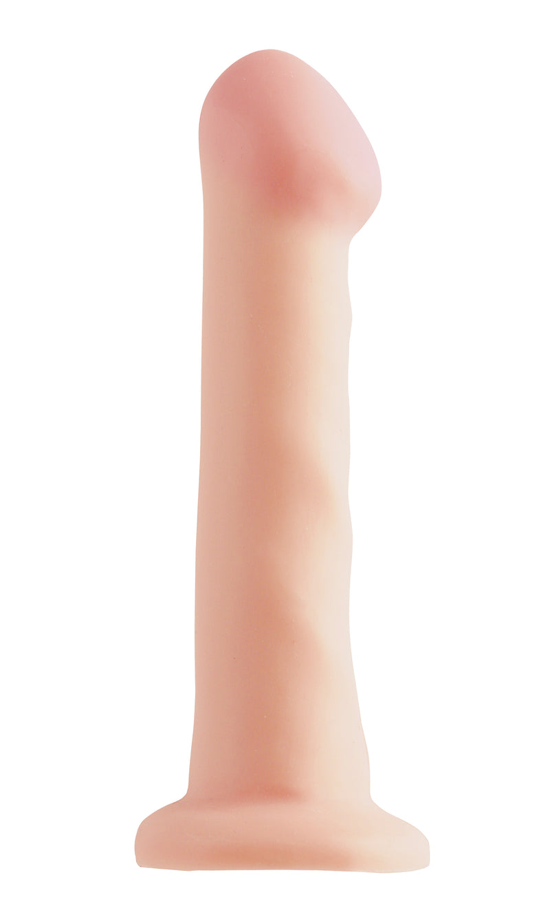 Flexible and Fun: Basix 6.5 Inch Dildo with Suction Cup Base for Hands-Free Pleasure!