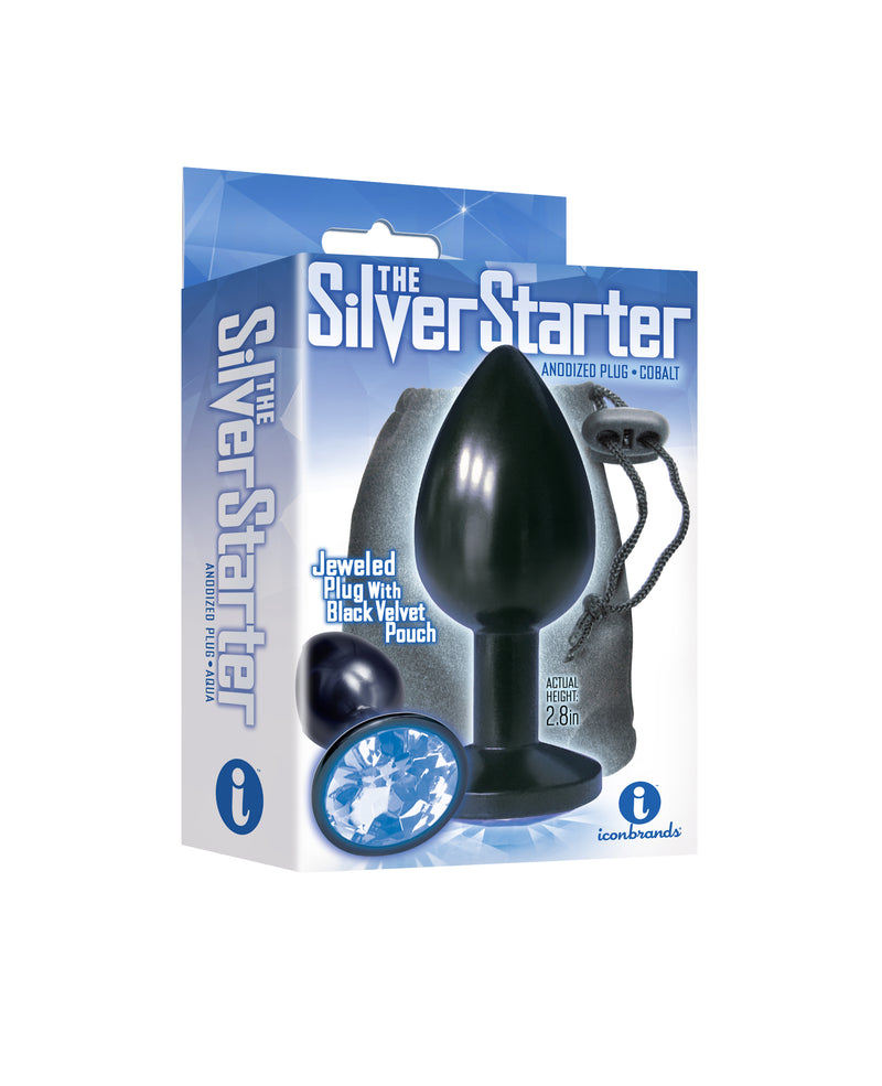 Sparkle up your playtime with the Silver Starter Butt Plug - perfect for beginners!