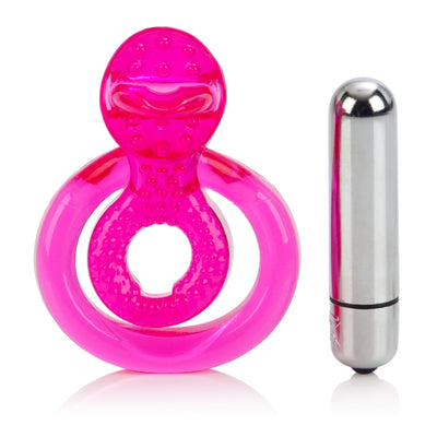 Clit Stimulating Cockring with Flickering Tongue and Vibrations for Ultimate Pleasure
