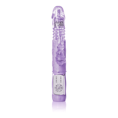 Petite Jack Rabbit Vibrator: 10 Functions, Rotating Beads, Waterproof, Phthalate-Free, Perfect for Vaginal and Clit Stimulation!
