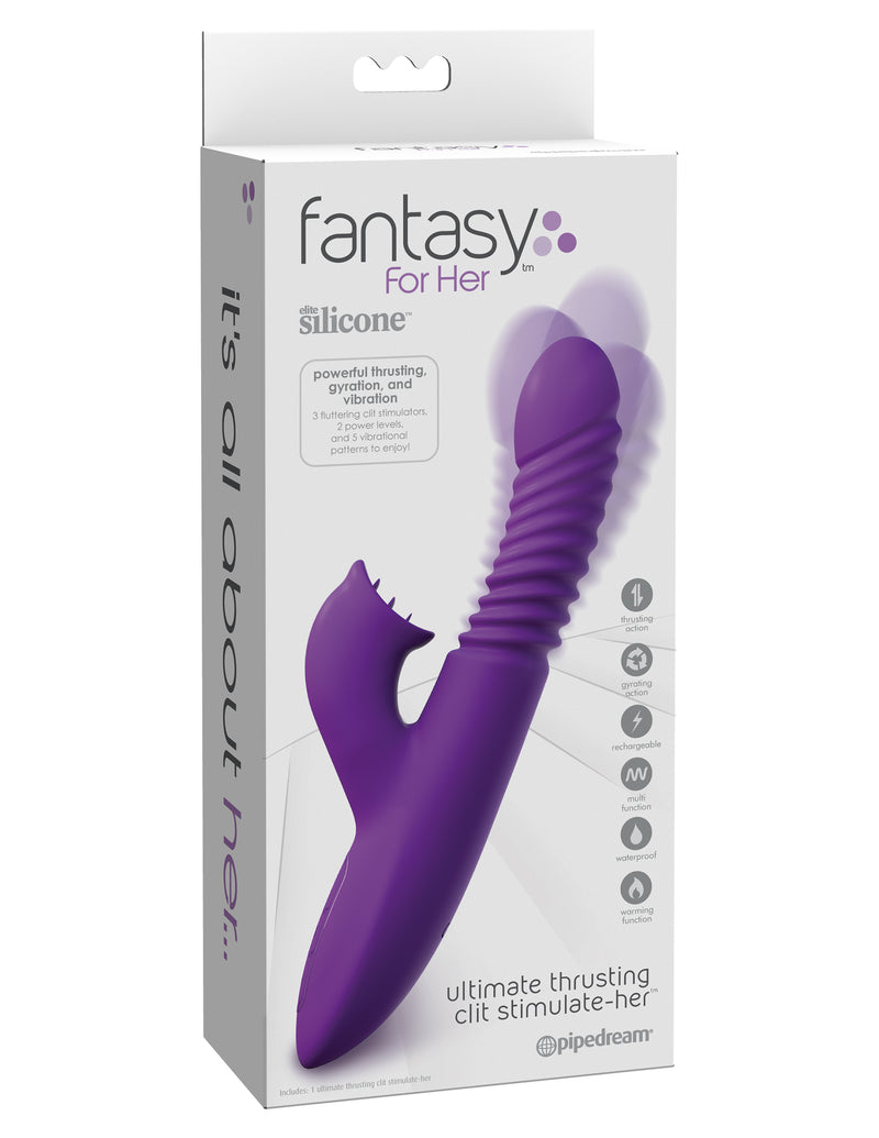 Experience Ultimate Pleasure with the Rechargeable Thrusting Clit Stimulator