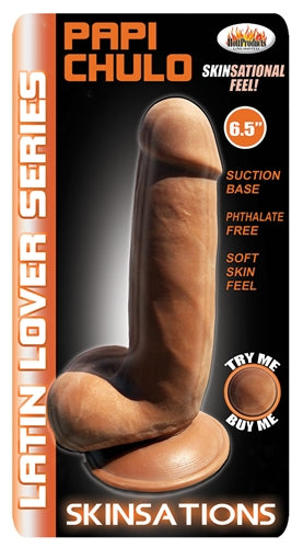Get Realistic Pleasure with Skinsations Latin Lover Dildos - Suction Cup Base for Hands-Free Fun!