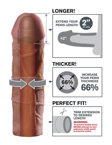 Mega 2-Inch Extension: Add Length, Girth, and Confidence for Mind-Blowing Sex!