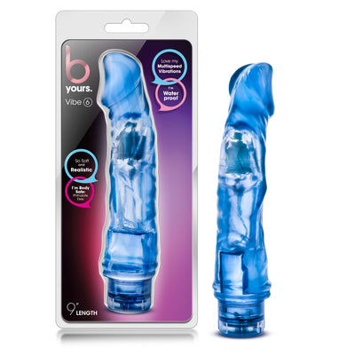 9-Inch Waterproof Realistic Vibrator with Multispeeds - B Yours Vibe 6