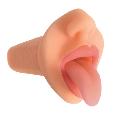 Realistic Oral Pleasure with Deep Throat Mouth Stroker