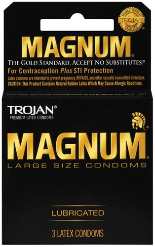 Trojan Magnum Large Size Lubricated Condoms - Comfortable and Safe for Intimate Moments