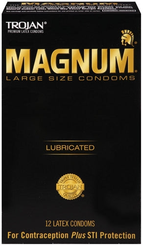 Upgrade Your Lovemaking with Trojan Magnum Large Condoms - 12 Pack