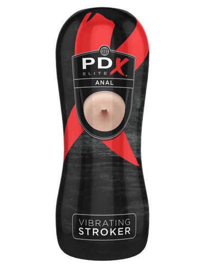 Spice Up Your Solo Routine with the PDX ELITE Vibrating Anal Stroker - Realistic Feel, Waterproof, and Easy to Clean!