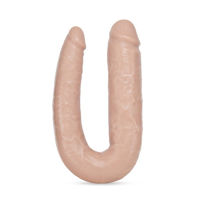 Experience Double the Fun with the Dr. Skin U-Shaped Double Dildo - Perfect for Solo or Partner Play!