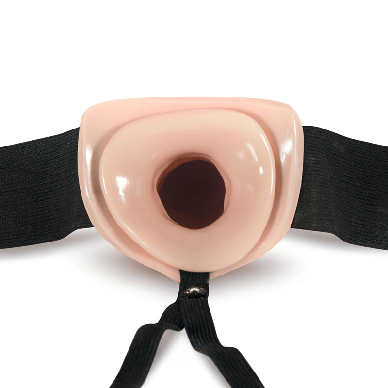 Experience Ultimate Pleasure with the Dr. Skin Hollow Strap On - Perfect for Any Gender and Body Type!