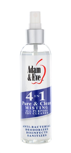 Adam and Eve Pure and Clean 4 In 1 Toy Cleaner - Sanitize, Deodorize, Disinfect, and Extend Toy Life!