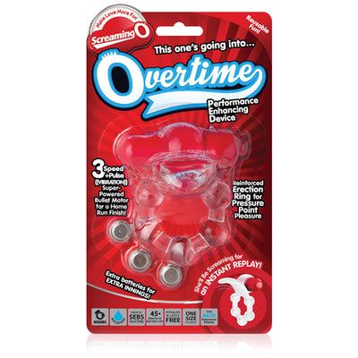Ace Hitter Overtime Cockring: Hit a Home Run Every Time with 4-Function Motor and Stretchy Erection Ring.