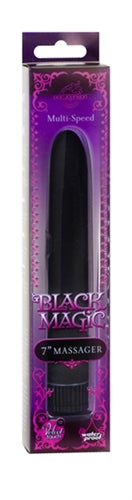 Black Magic 7 Inch Waterproof Velvet-Touch Massager for Pure Indulgence and Ultimate Pleasure