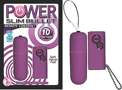 Slim Bullet Vibrator with Wireless Remote Control for Intense Clitoral Stimulation and 10 Powerful Vibration Functions - Waterproof and Phthalate-Free!