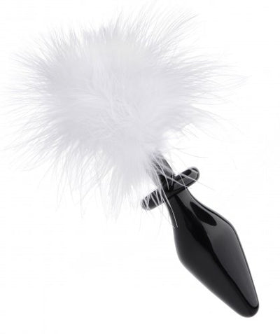 Bunny Tail Glass Plug - A Fluffy and Hypoallergenic Delight for Ultimate Pleasure