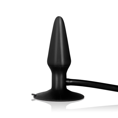 Luxurious Silicone Anal Toy with Inflatable Bulb and Suction Cup Base for Maximum Pleasure and Stability.