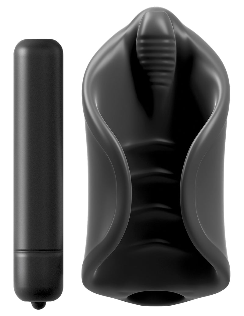 Ultimate Male Masturbation Aid: Vibrating Silicone Stimulator for Peak Pleasure