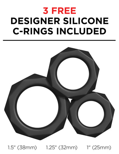 Experience Ultimate Pleasure with PDX Elite Air-Tight Cock Kit and Bonus C-Rings