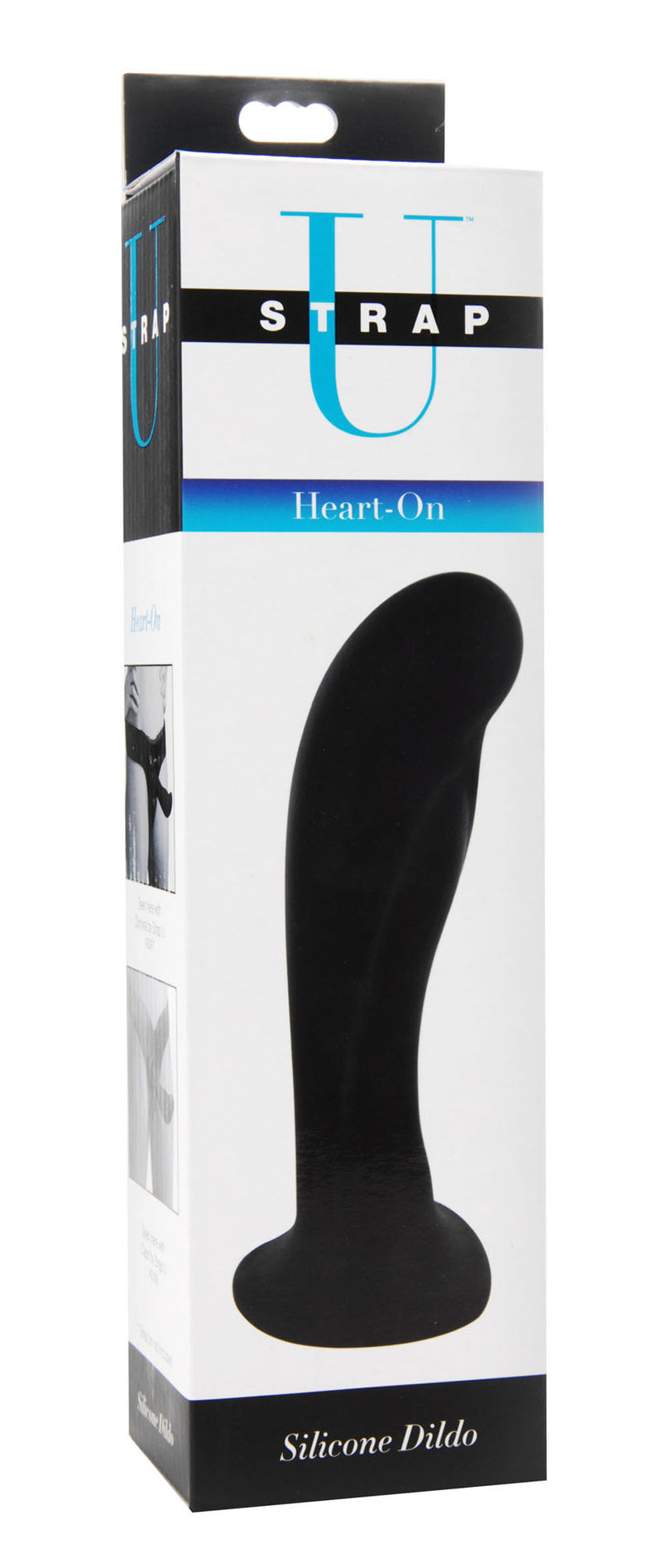 Matte Silicone Dildo with Heart-Shaped Base for Strap-On Play and G-Spot Stimulation - 6 Inches