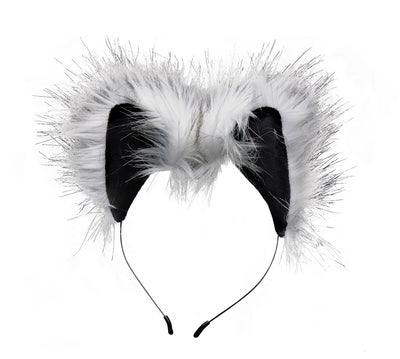 Unleash Your Inner Wild Side with Grey Wolf Tail Plug and Ears Set
