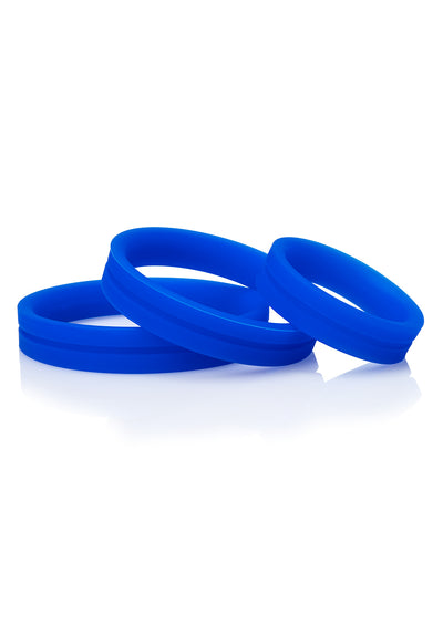 Variety Pack of Three True Silicone Cock Rings for Snug and Comfortable Fit