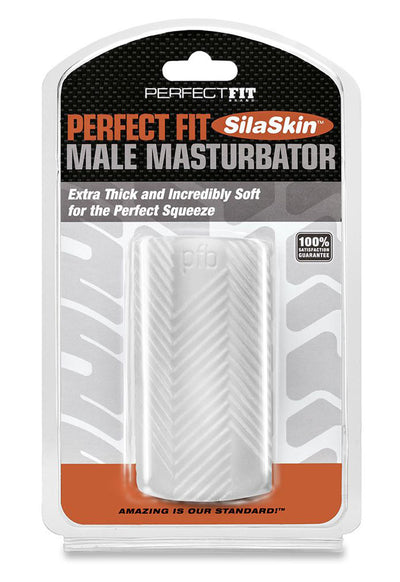 SilaSkin Male Masturbator with Ribbed and Nubby Textures for Maximum Pleasure and Comfort.