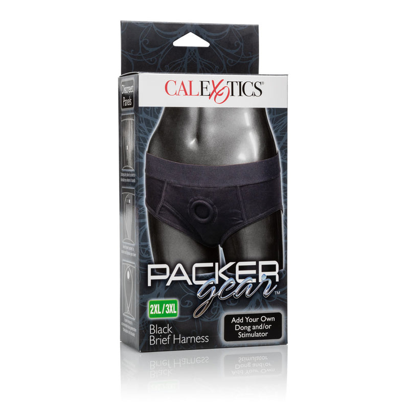 Packer Gear Black Brief Harness for Ultimate Comfort and Stimulation