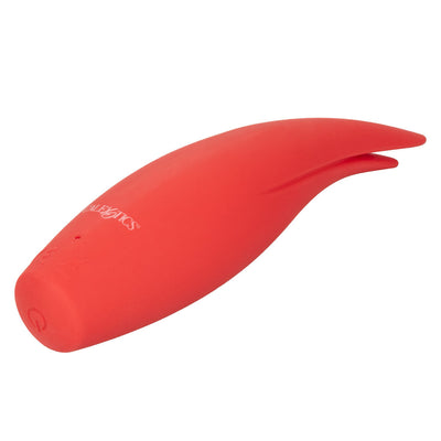 Curved Silicone Vibrator with 10 Functions for Intense Pleasure and Travel-Friendly Fun - Red Hot Sizzle