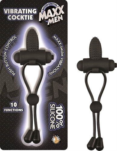 MAXX-imum Vibrating Silicone Cockring with Clit Stimulator - The Ultimate Pleasure Tool!