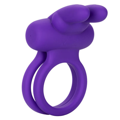 Upgrade Your Pleasure with the Silicone Rechargeable Rockin Rabbit Flicker - The Perfect Dual Stimulator Ring for Couples!