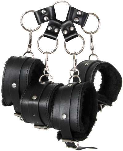 Get Kinky with Adam and Eve's Faux Fur Hog Tie Kit - Perfect for Exploring Naughty Positions!
