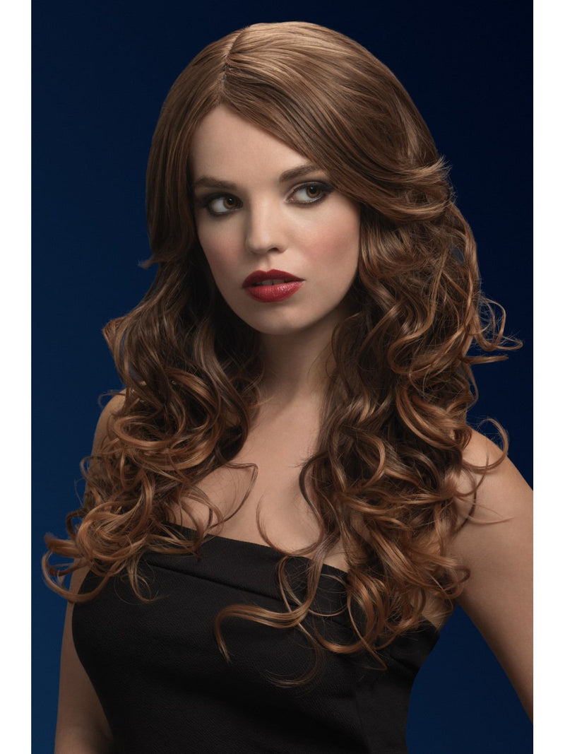 Light Brown Soft Wave Wig with Side Parting and Heat-Resistant Synthetic Fibers for a Fabulous New Look!