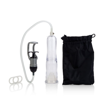 Premium Travel Pump Kit with Quick Release Valve and Silicone Donut for Secure Suction - Includes Erection Enhancer and Travel Bag!