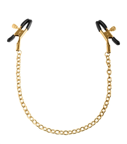 Gold Chain Nipple Clamps for Intense Stimulation and Sensational Pleasure