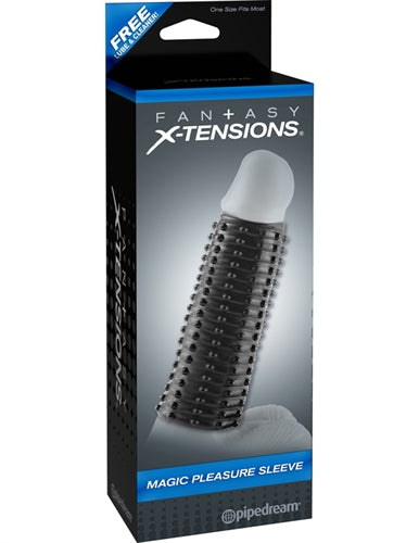 Enhance Your Pleasure with the Magic Pleasure Sleeve - A Stretchy, Tickler-Filled Girth Gainer for Ultimate Satisfaction!