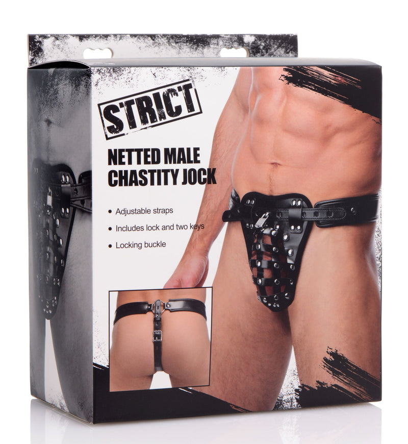 Lock Up Your Man with the Stylish Leather-Like Jock Strap - Perfect for BDSM and Fetish Play!