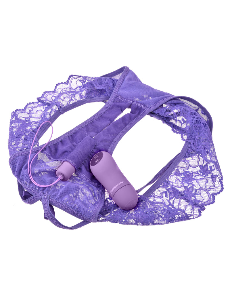 Crotchless Panty with Mini Massager and Remote Control for Ultimate Pleasure