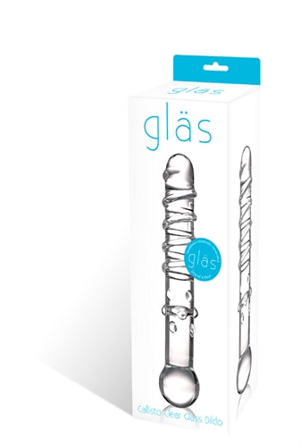 Spiraled Glass Toy for Eco-Friendly Pleasure and G-Spot Stimulation with Hypoallergenic and Fracture-Resistant Design.