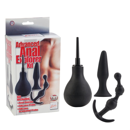 Ultimate Anal Kit: Dual Silicone Probes and Vacuum Bulb for Hygienic and Pleasurable Play