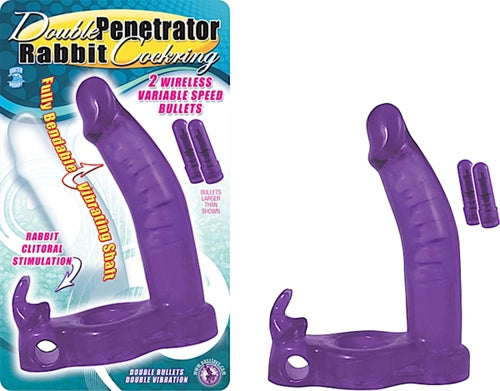 Wireless Vibrating Cockring with Rabbit Clitoral Stimulator - Experience New Levels of Pleasure!